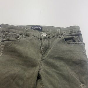 Express Women's High Rise Khaki Jeans